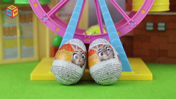 疯狂动物城巧克力奇趣蛋得到两个兔子朱迪