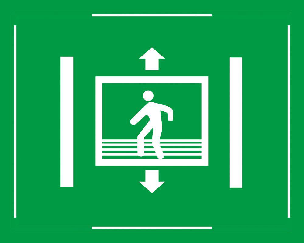 标志说明:由此上下出现地点:脚手架爬梯培老师问答时间锤小问为什么