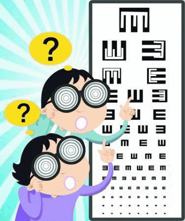 寒假前视力50现在居然近视到了100度你家娃最近看电视有没有眯眼或