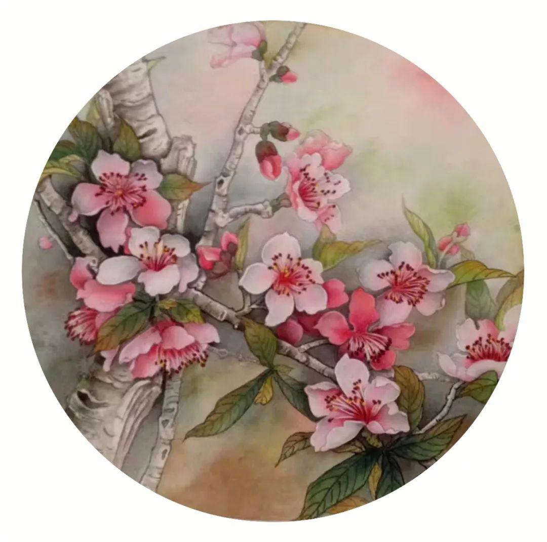 何冰工笔大丽菊与山雀图技法班只需100元