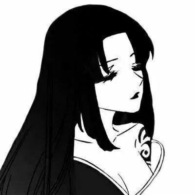 一组黑白色系女生头像来袭