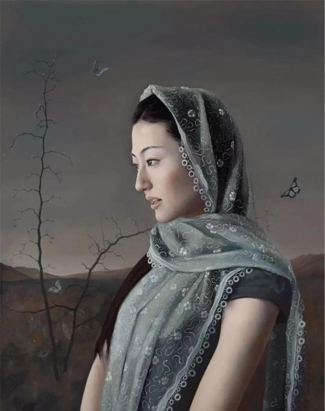 最美东方女神就在中国艺术家的油画里