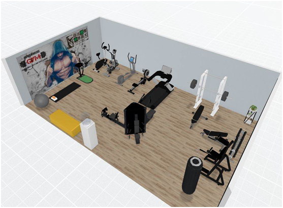 60㎡酒店健身房空间布局15㎡家庭健身房空间布局返回搜狐,查看更多