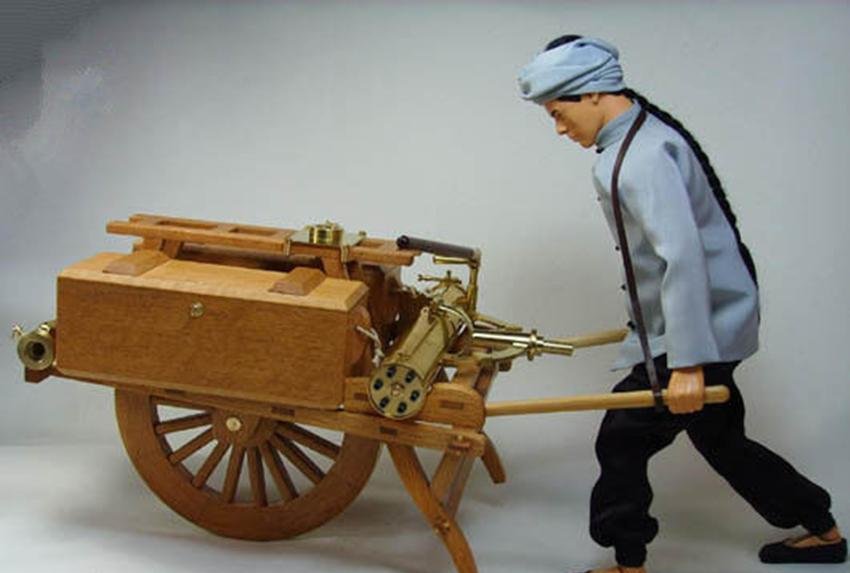 清朝这武器牛能穿透一寸铁板可惜只会放空炮一个人都打不着