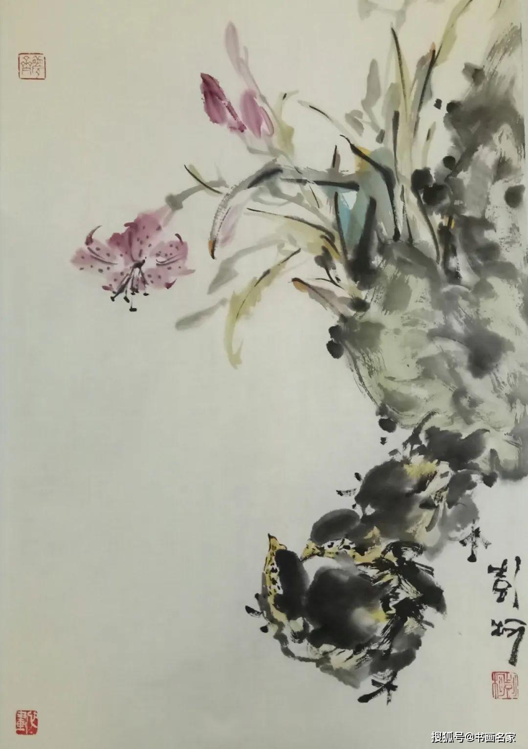 原创花鸟逸品读彭柯的写意花鸟画