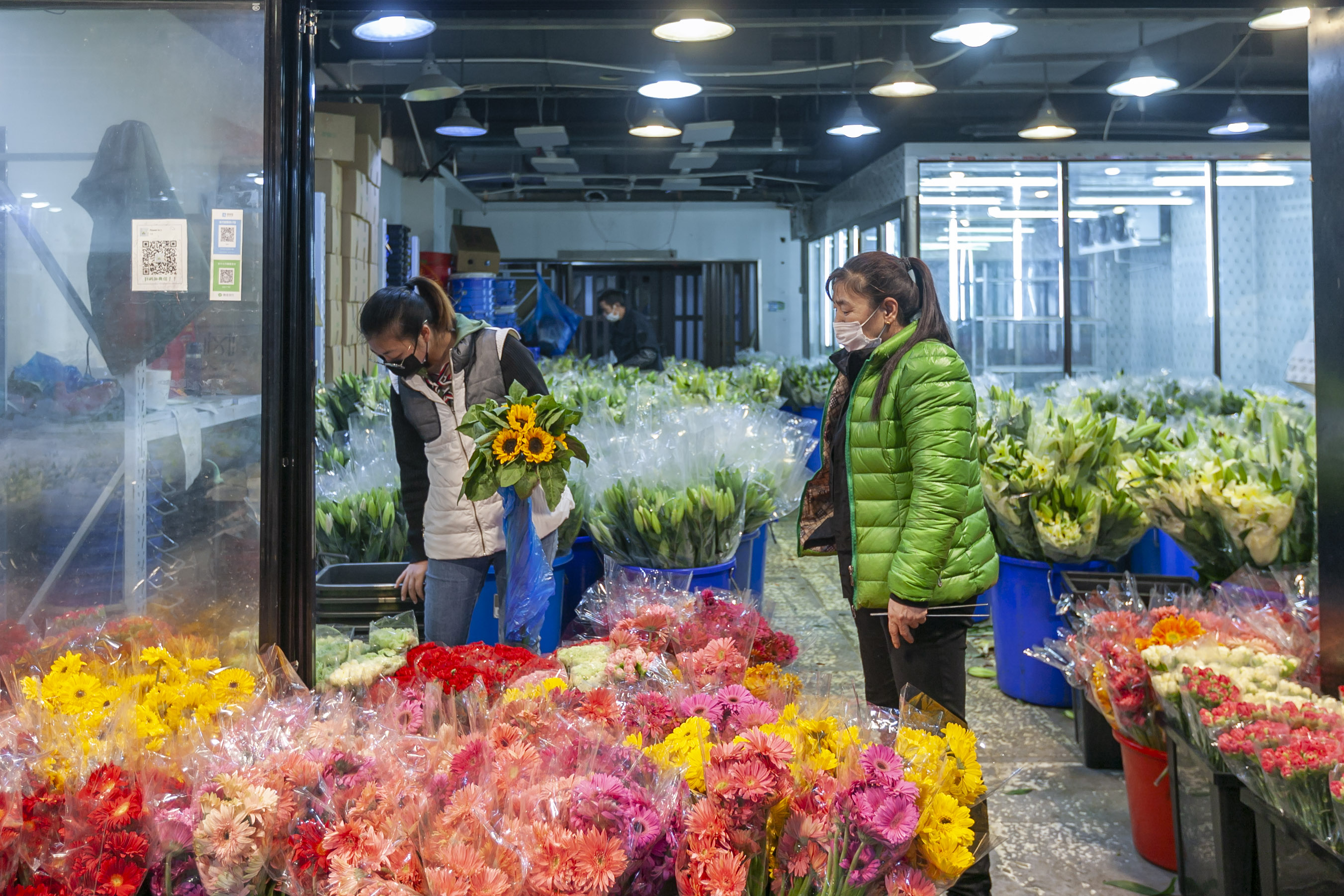 上海花卉市場開市忙