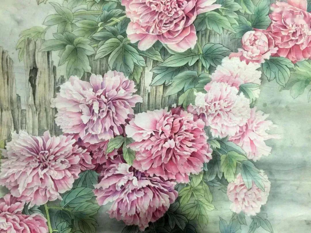 何冰工笔大丽菊与山雀图技法班只需100元