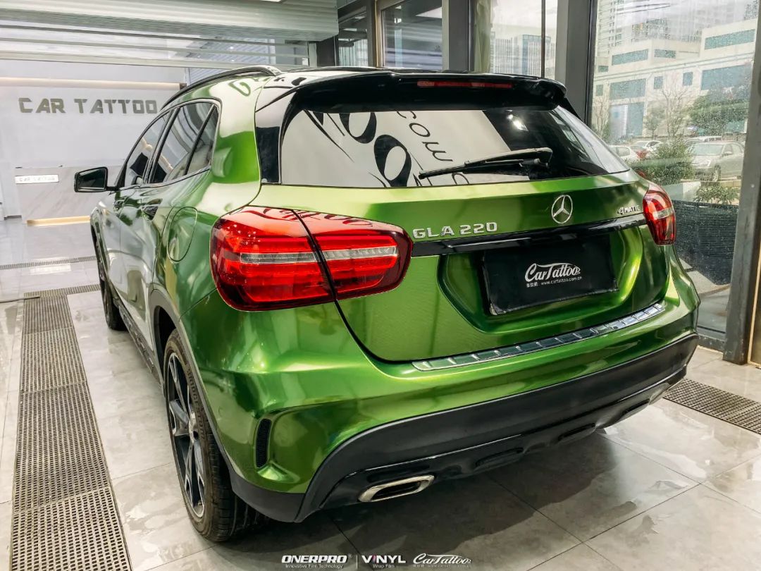 爱了爱了源自保时捷的抢手货色曼巴绿在奔驰gla上原来是这番味道