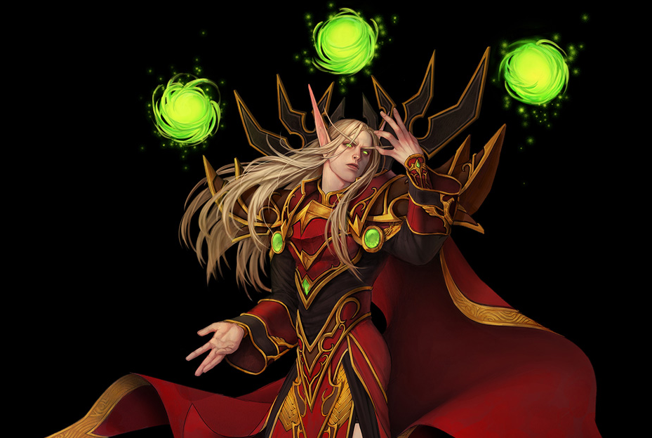 魔兽世界:9.0测试服凯尔萨斯模型曝光,又双叒进副本当boss了