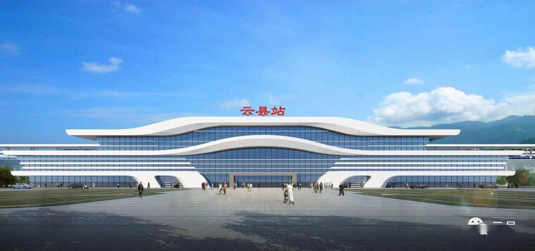 云县火车站效果图出炉站房综合楼建筑面积为6000平方米