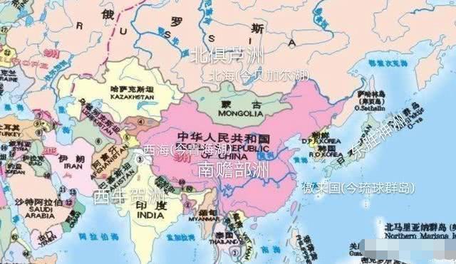 西游记四大洲地图图片