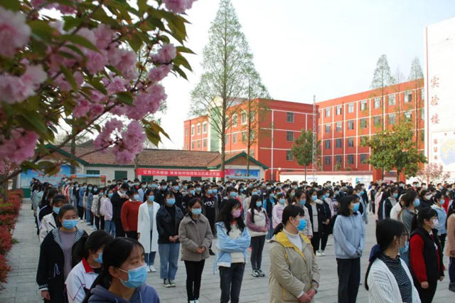 教育培育情怀 演练增强防范——邓州市三高中开展高三返校复学第一课