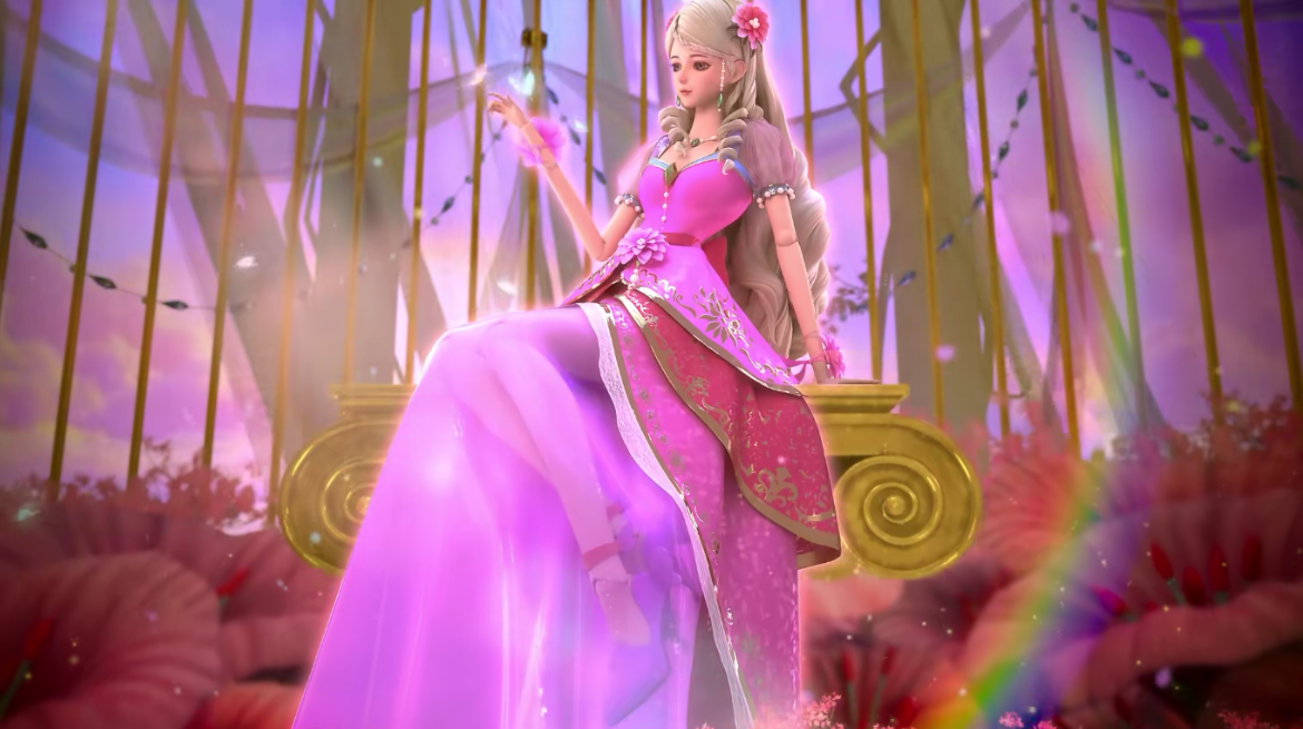灵公主在动画里是属于优雅型角色,她给小编最深刻的印象就是坐在金