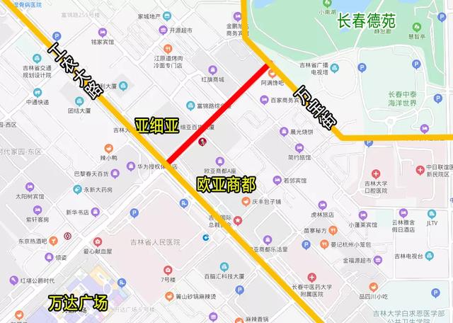 长春市红旗街地图图片