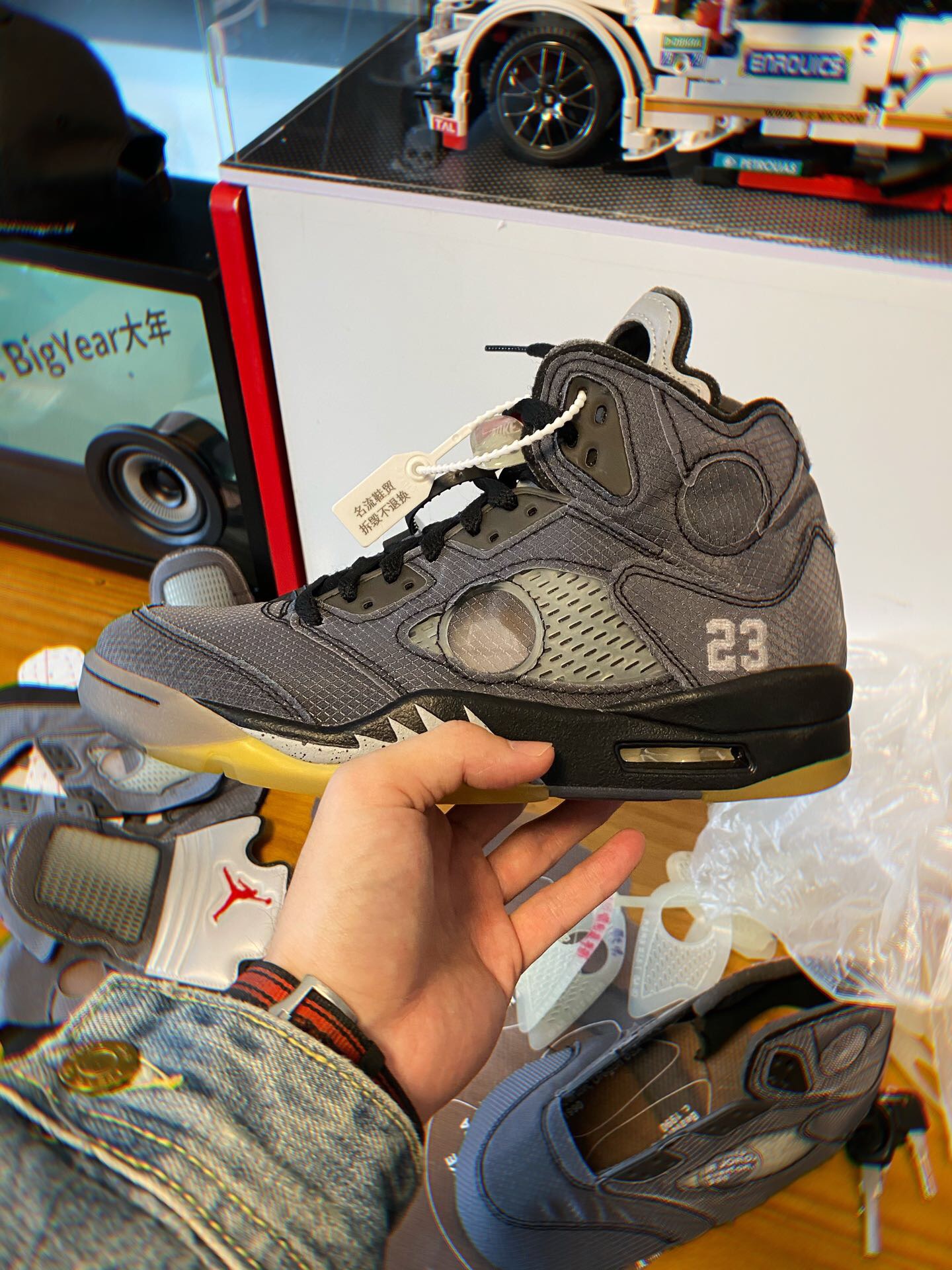 aj5blackmuslinfirered黑蝉翼offwhitexairjordan5retrosp测评