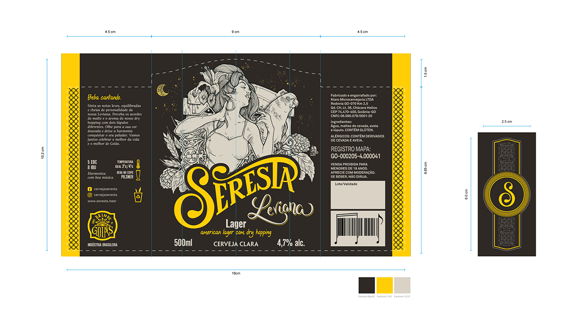 啤酒包装设计插画手绘趣味