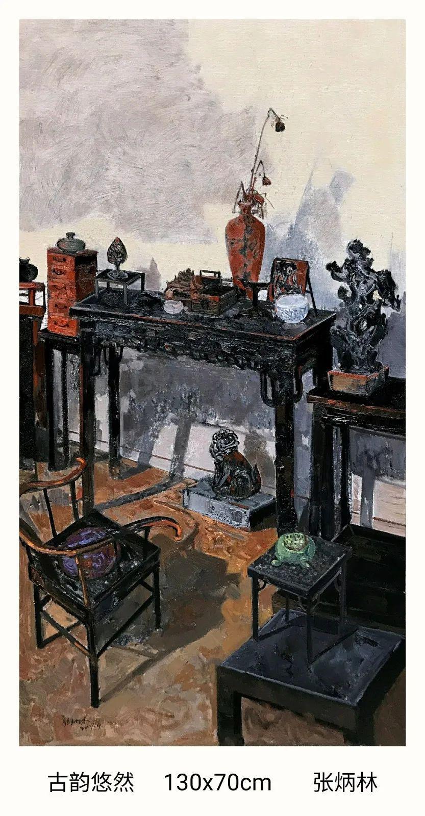 张炳林油画作品