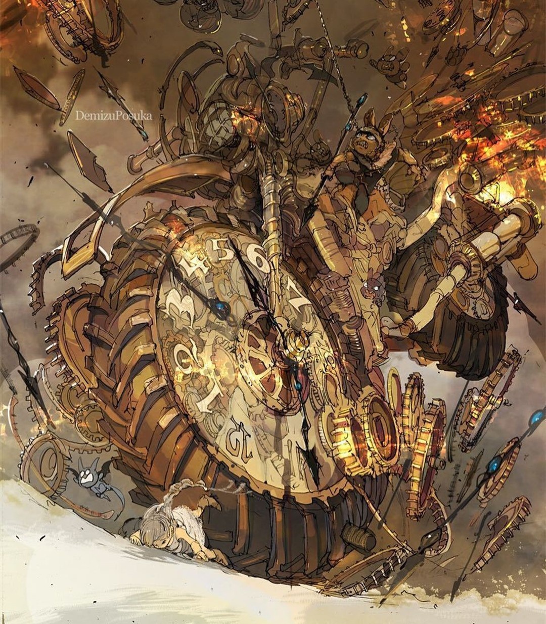 人物插画师的漫画朋克风想象力丰富的场景充满不一样的魅力