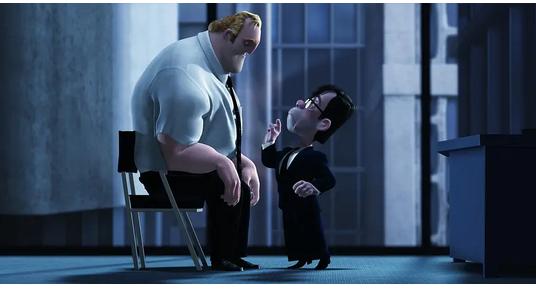 另一位则是给爱心保险公司老板配音的田二喜,这位有些逗比的老总是片