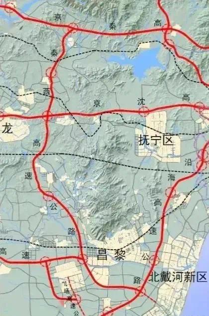 新京秦高速公路规划图图片