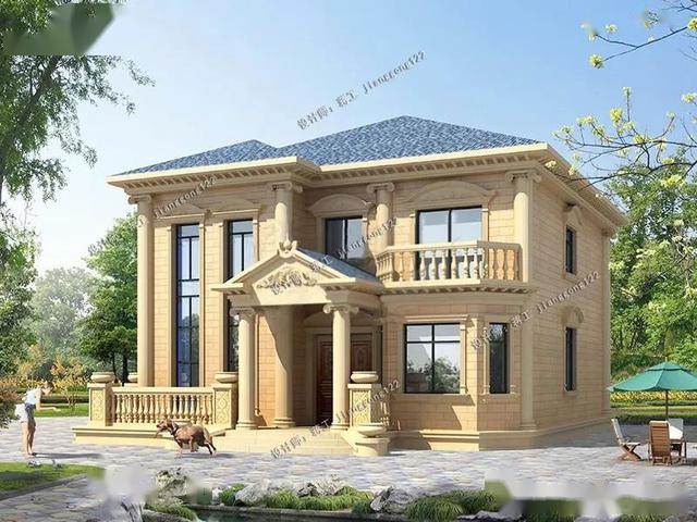 4款二层农村别墅复式加八角窗这样的户型真有面子