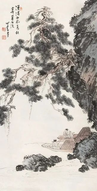 67溥心畲的山水画精美绝伦