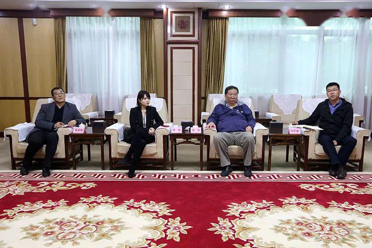 杨长亚李智远与海升集团董事长高亮一行座谈交流