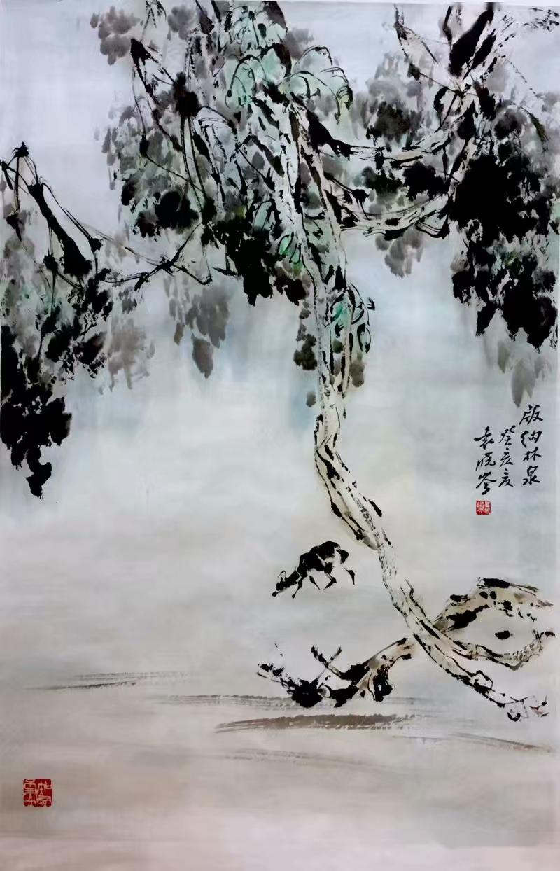 七彩云霓织锦绣 ——袁晓岑先生的写意花鸟之路