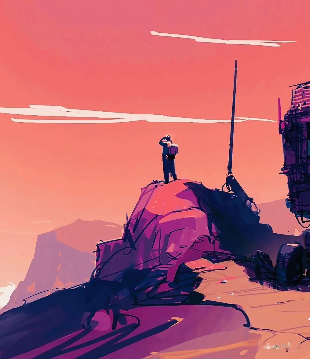 超酷的机甲科幻世界,居然是满满的治愈感-ian mcque作品分享_游戏