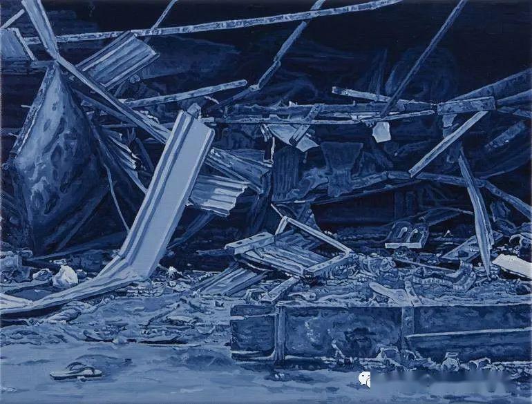 的废墟视界荷兰现代画家文森特迪克斯特拉vincentdijkstra绘画作品