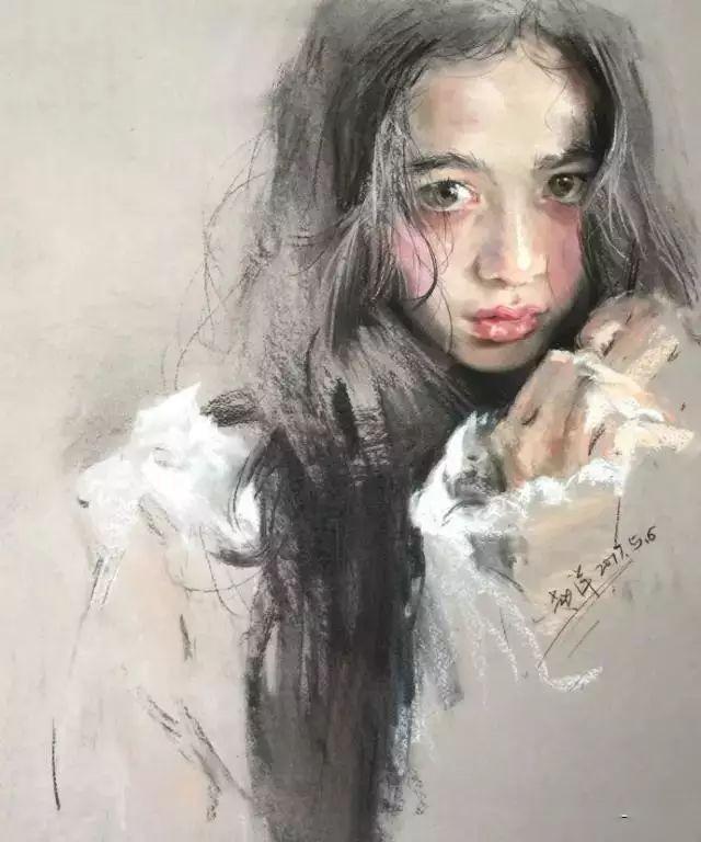 彩铅美女是如何画成的呢速来围观这几个画家的示范