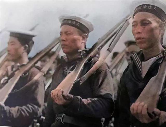 清军步兵图片