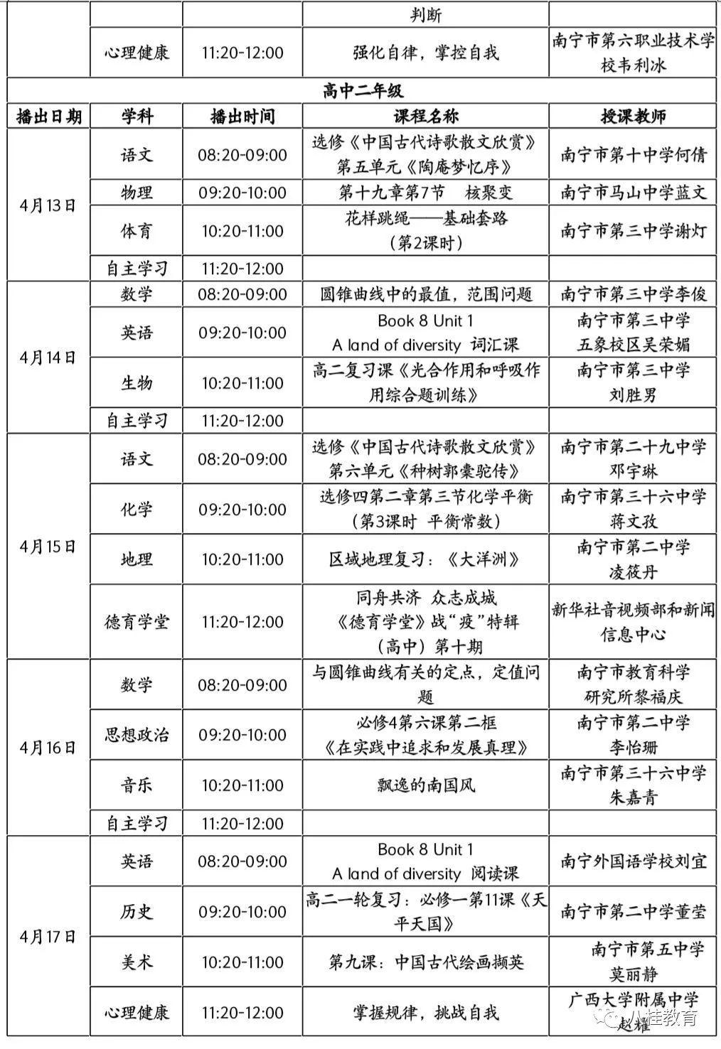 空中课堂收看反馈表图片