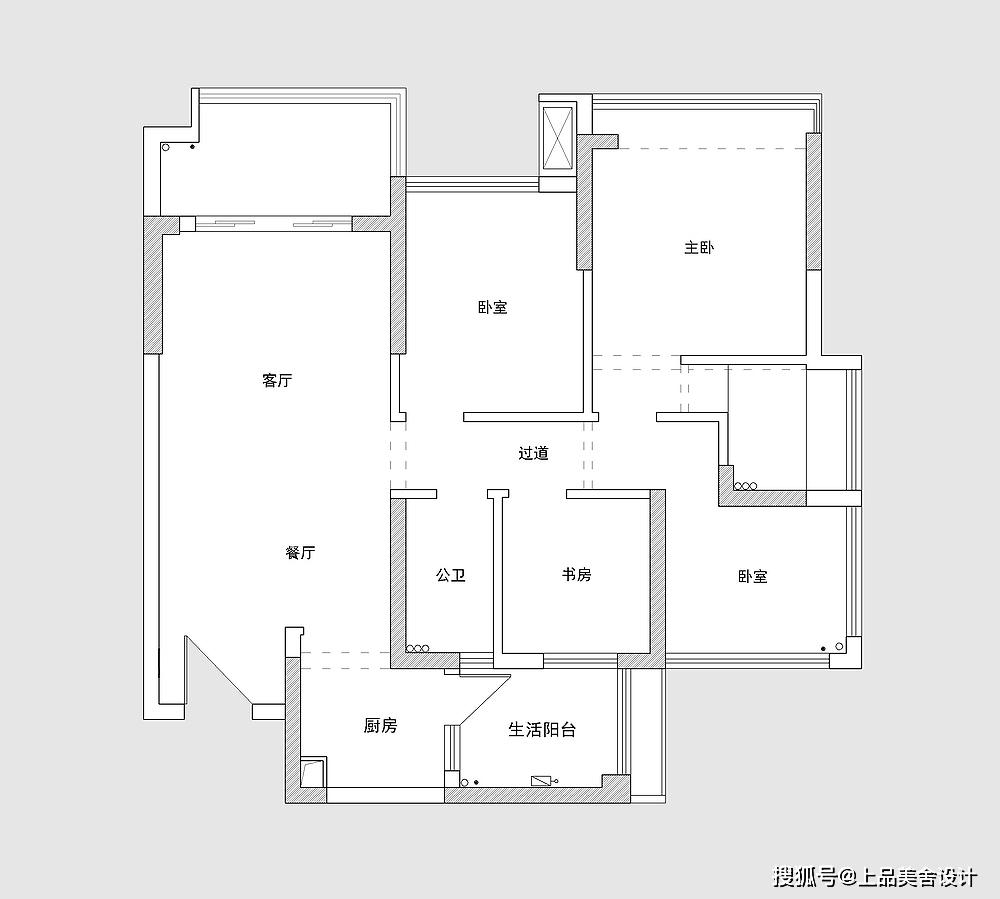 湛江城市高地设计师:千里莺空间格局:4房2厅实际面积:100㎡