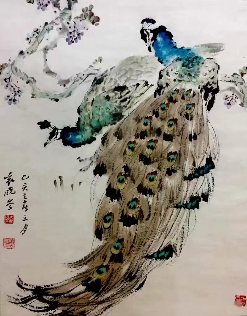 七彩云霓织锦绣 ——袁晓岑先生的写意花鸟之路_绘画