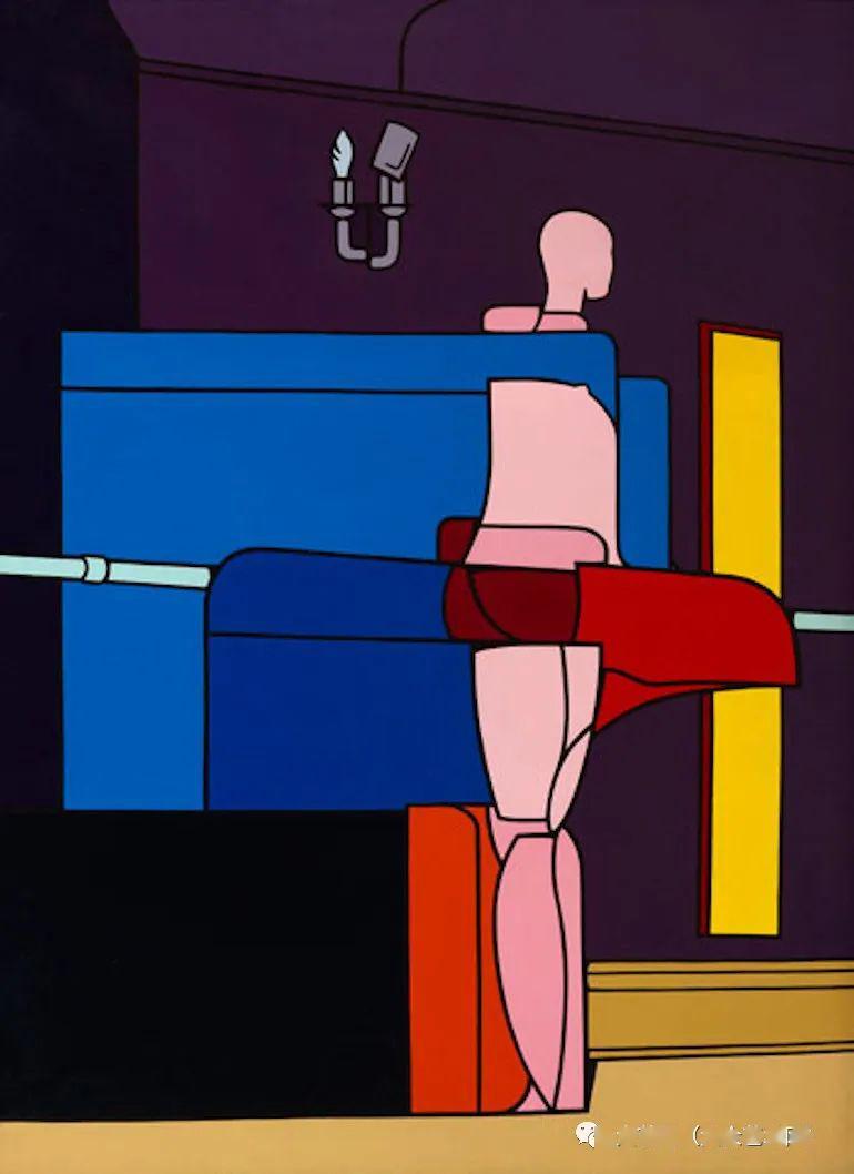 法国装饰主义风格画家意大利画家瓦莱里奥阿达米valerioadami绘画作品