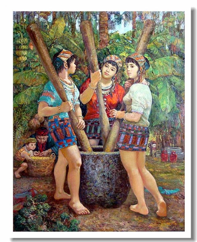 壮族画家邓崇龙的壮乡风情画