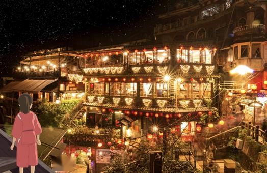 云游九份十分 —《千与千寻》灵感之源_老街