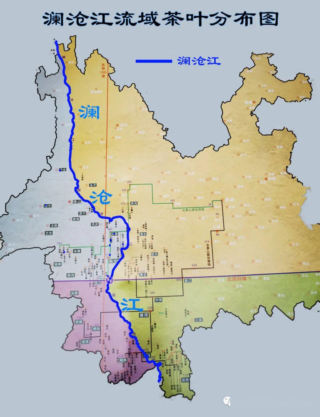 澜沧江地图路线全图图片