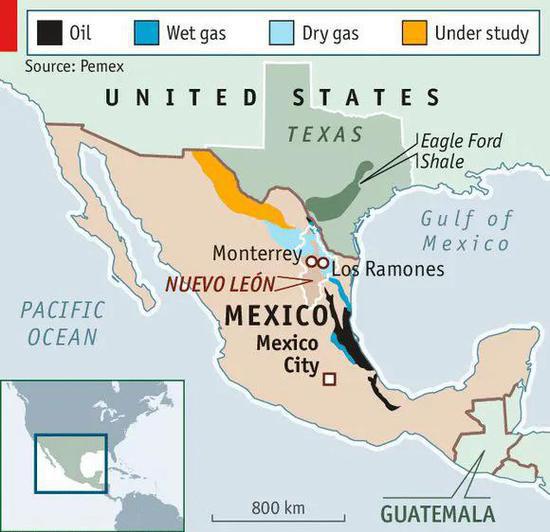 墨西哥矿产资源分布图图片