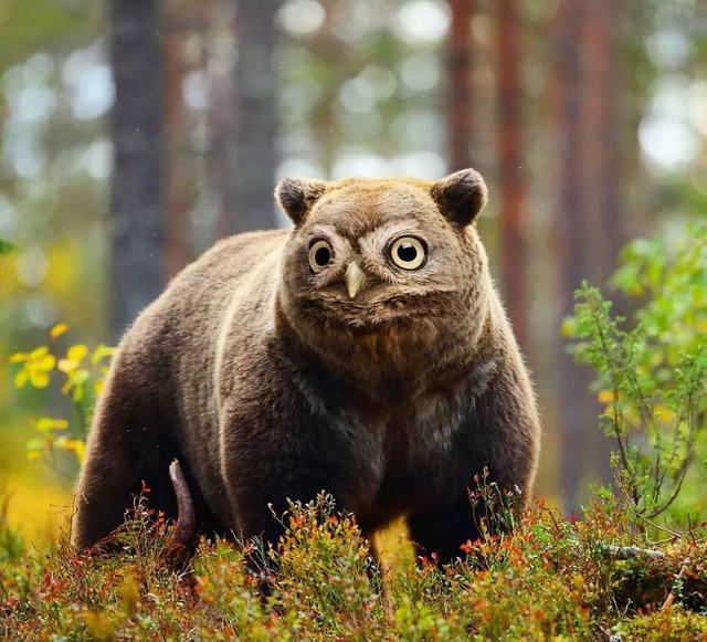 一组毫无违和感的ps合成动物