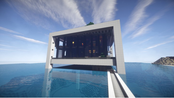 水不在深光影就行我的世界大神舀干太平洋造最美水景