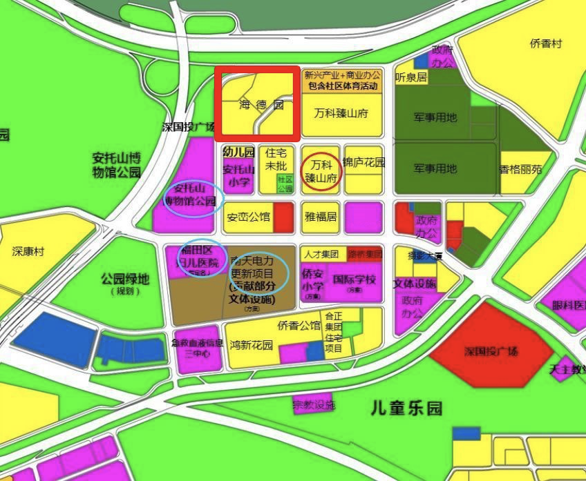 福田安托山海德园深高级学区又一新盘要卖四房占比近23卖10万