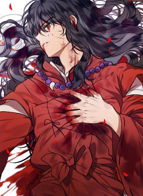 原创这位画师最爱犬夜叉一头黑发的狗子也好帅