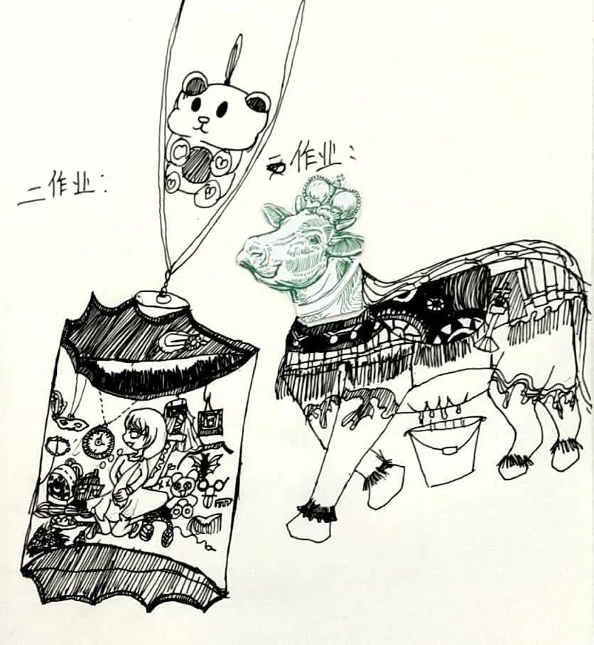 指导老师:雷莎作品名称:《创意联想》年龄:9岁姓名:林嘉欣指导老师