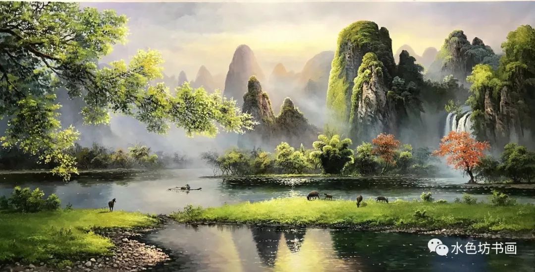 画家专栏│龙蟠一生钟情桂林山水