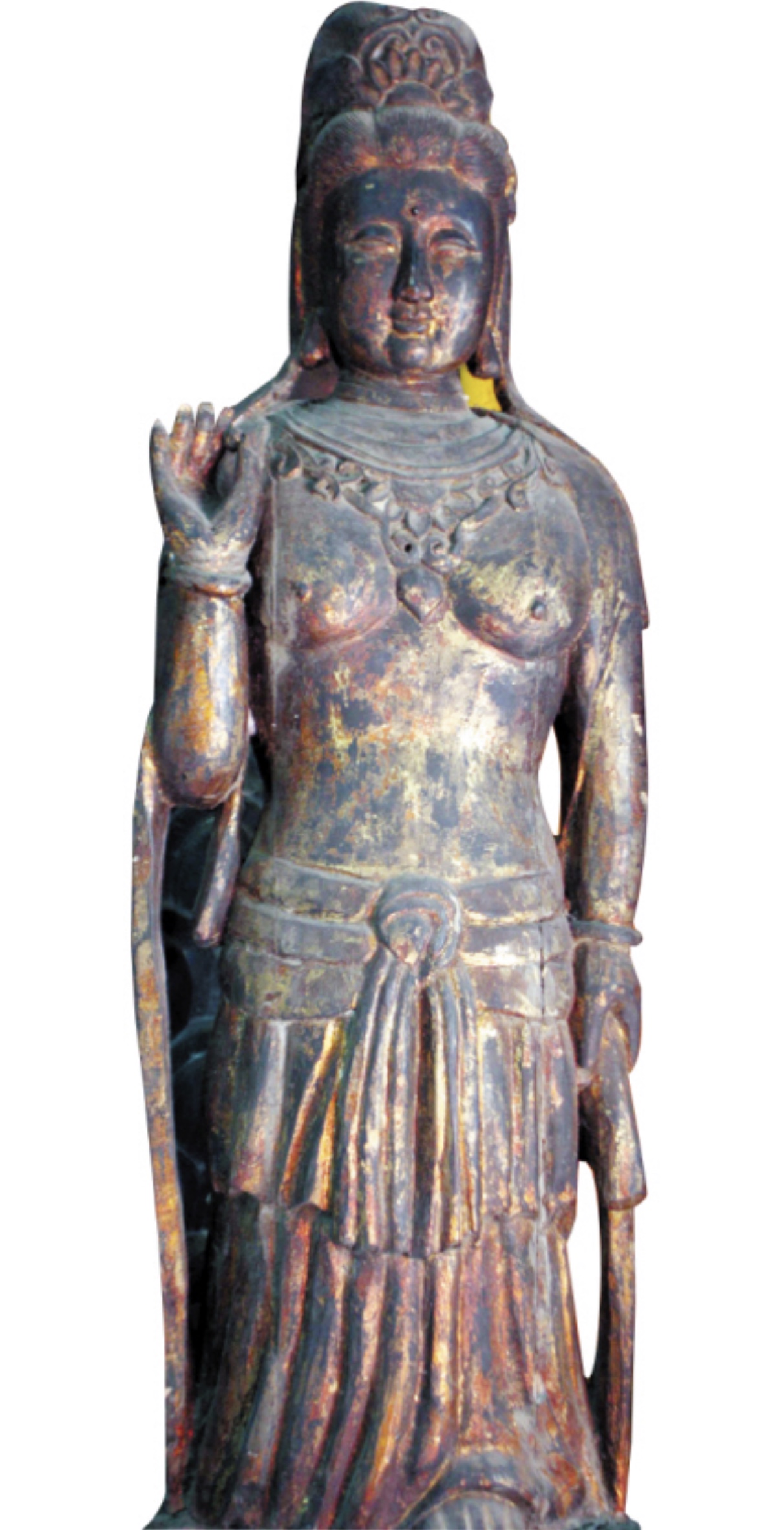 王震捐鎏金樟木佛入藏云居寺(图)_佛像