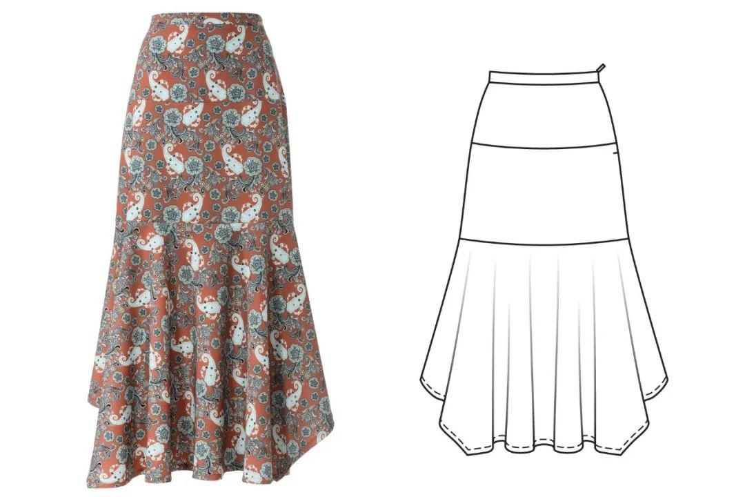 素材上百款服装设计平面款式图合辑