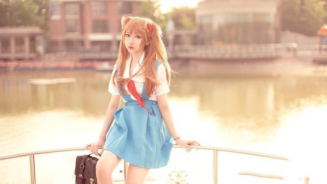 三组日本人气动漫角色明日香cosplay作品欣赏还原度爆表