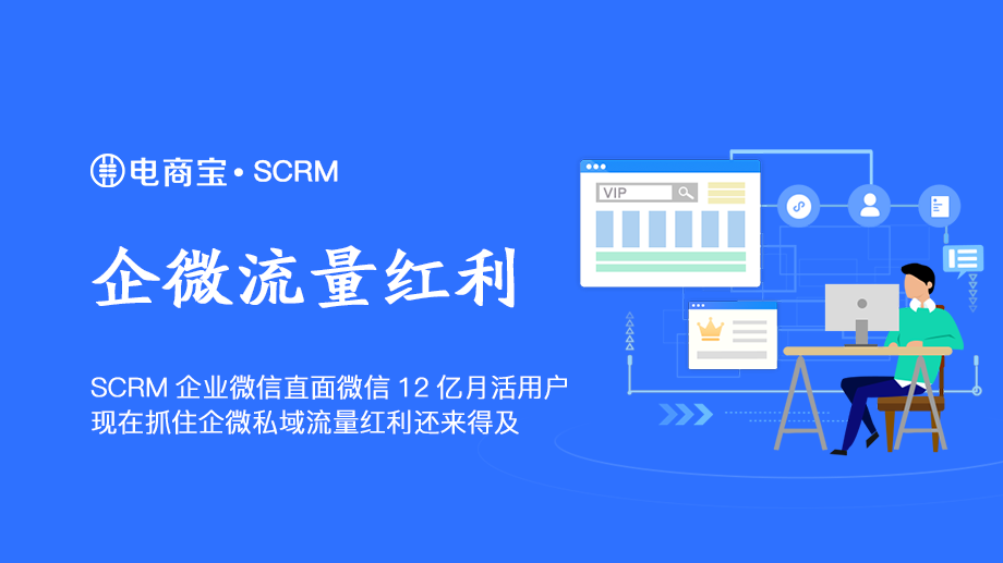 scrm企业直面12亿月活用户现在抓住企微私域流量红利还来得及